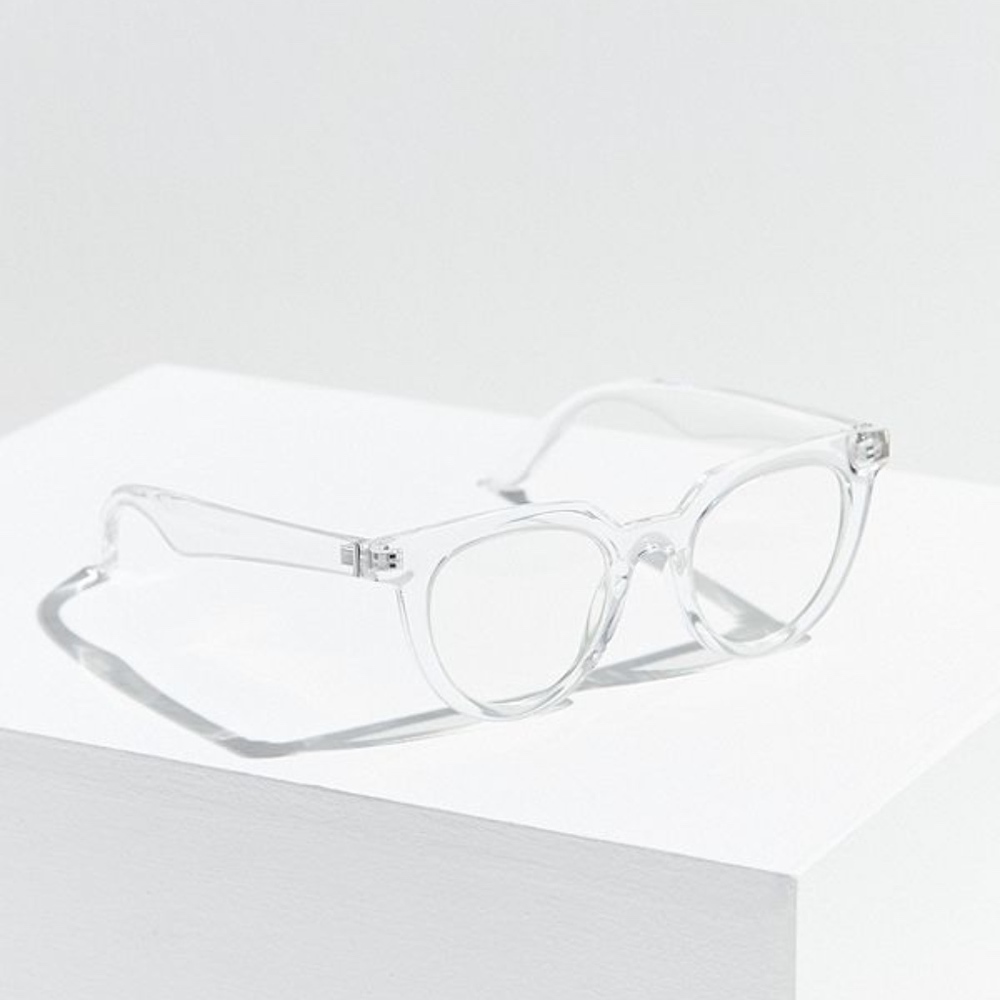 Savannah Clear Frame Plastic Readers Sunglasses - Picture 2 of 3